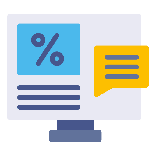 Discount commerce and shopping business and finance online icon Discount commerce and shopping business and finance online icon
