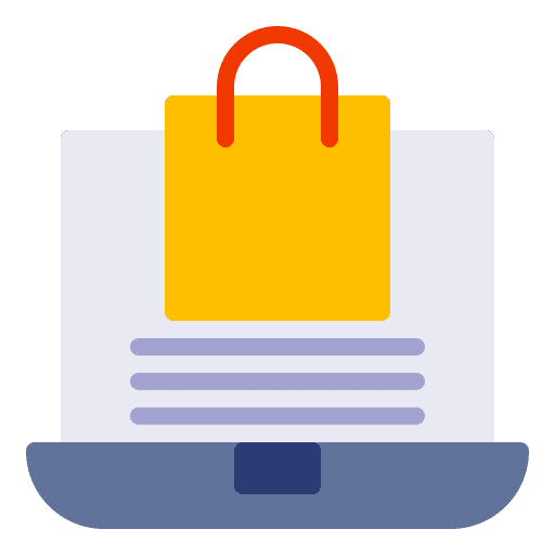 Online shopping commerce and shopping ecommerce online shopping icon Online shopping commerce and shopping ecommerce online shopping icon