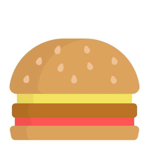 Hamburger burger junk food fast food icon Hamburger burger junk food fast food icon