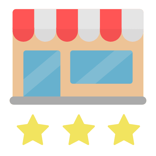 Rating commerce and shopping store review icon Rating commerce and shopping store review icon