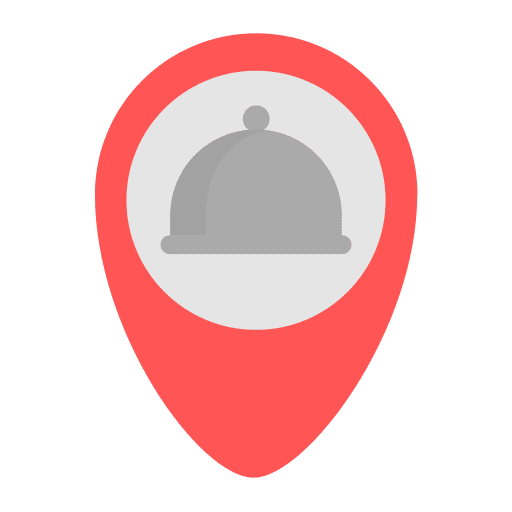 Restaurant map dish restaurant icon Restaurant map dish restaurant icon