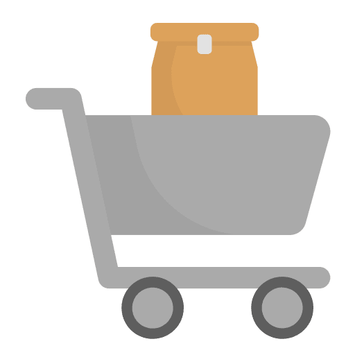 Shopping cart commerce and shopping supermarket commerce icon Shopping cart commerce and shopping supermarket commerce icon