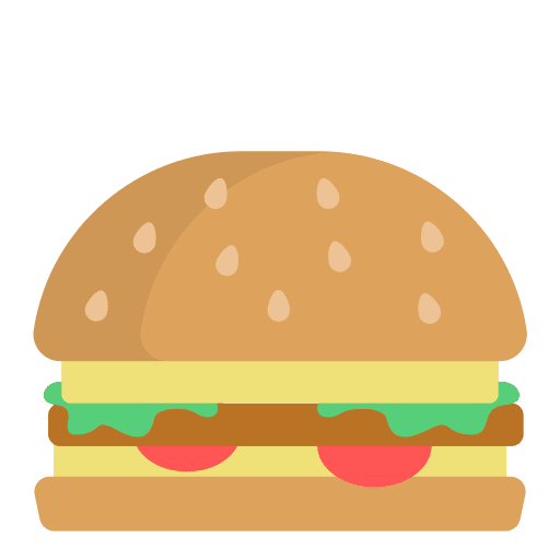 Hamburger burger junk food hamburger icon