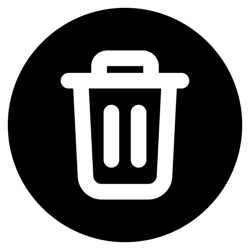 Delete garbage trash bin trash can icon
