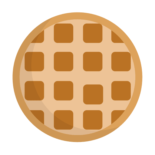 Waffle belgian sweet bakery icon Waffle belgian sweet bakery icon