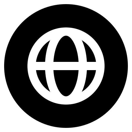 Website planet earth grid internet icon