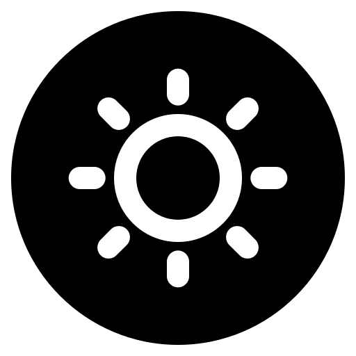 Sun brightness user interface sun icon Sun brightness user interface sun icon