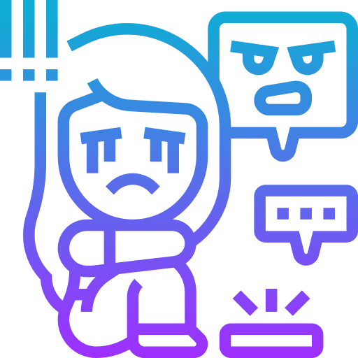 Intimidate communications blackmail people icon