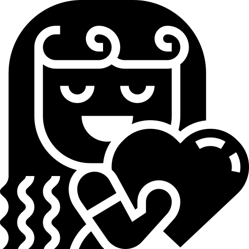 Love user woman heart icon