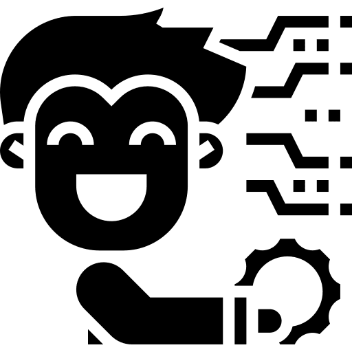 Solution intelligence business and finance solutions icon