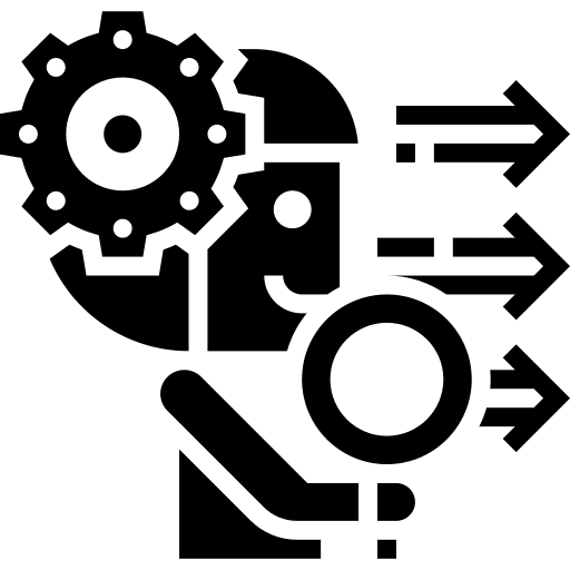 Vision transparency business and finance purpose icon