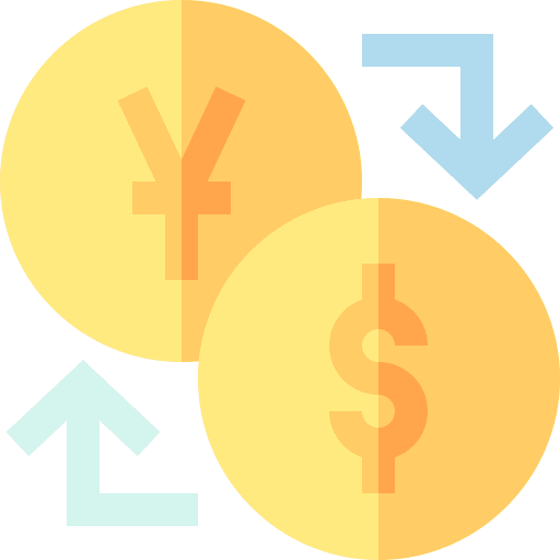 Exchange rate money yen arrow up icon Exchange rate money yen arrow up icon