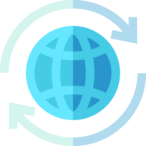 Trade earth business and finance multinational icon