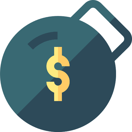Debt heavy debt dollar icon Debt heavy debt dollar icon