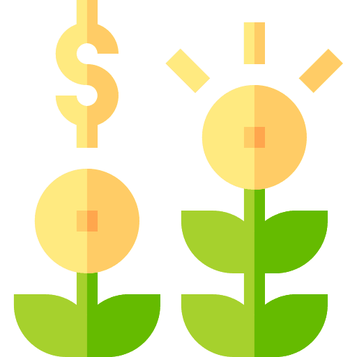 Investment currency growth money icon Investment currency growth money icon