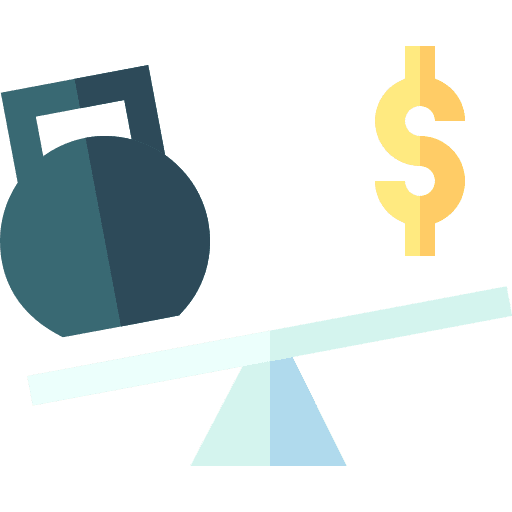 Balance business and finance kettlebell scale icon Balance business and finance kettlebell scale icon