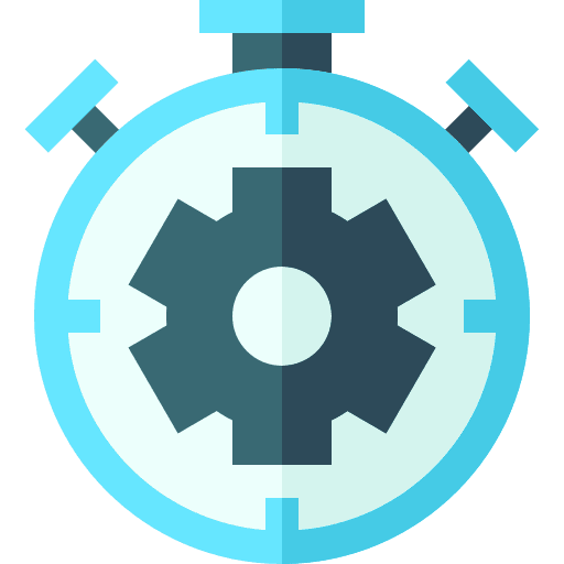 Productivity gear chronometer business and finance icon Productivity gear chronometer business and finance icon