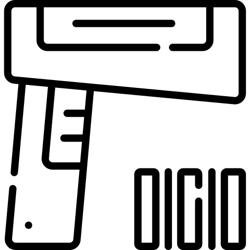 Barcode scanner technology commerce and shopping products icon Barcode scanner technology commerce and shopping products icon