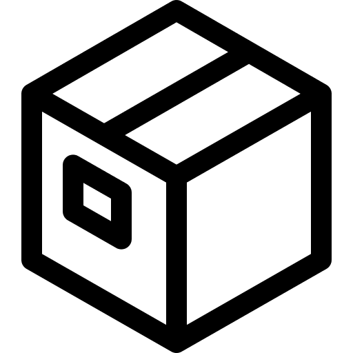 Box shipping and delivery storage box icon