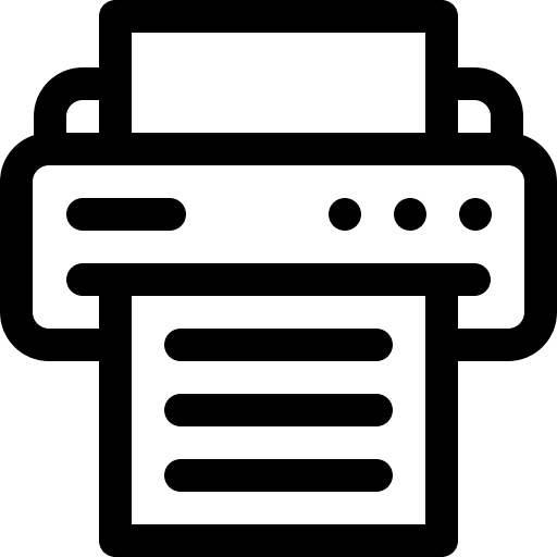 Printer technology ink electronics icon