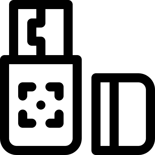 Flash drive electronics technology print icon