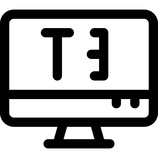 Text size computer text size interface icon