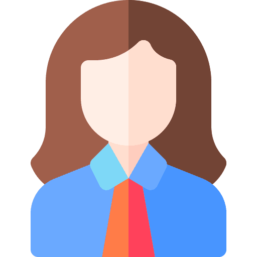 Worker female employee avatar icon