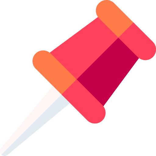 Pushpin office material school material paper pin icon