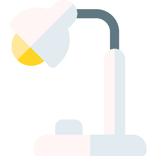 Desk lamp light bulb furniture and household electronics icon Desk lamp light bulb furniture and household electronics icon