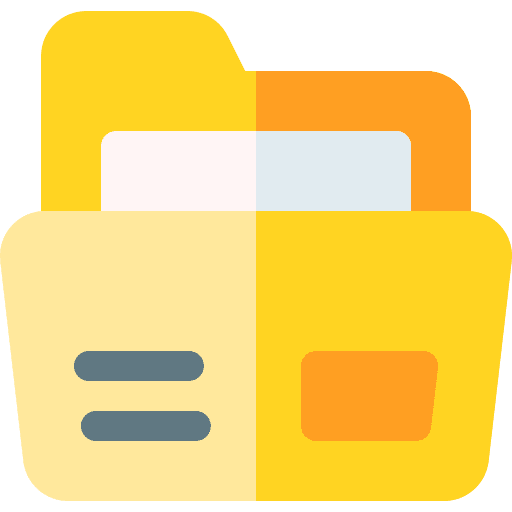 Folder storage files and folders office material icon Folder storage files and folders office material icon