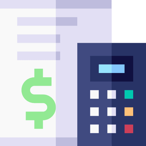Budget cost calculator finances icon Budget cost calculator finances icon