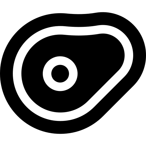 Steak food barbecue meat icon