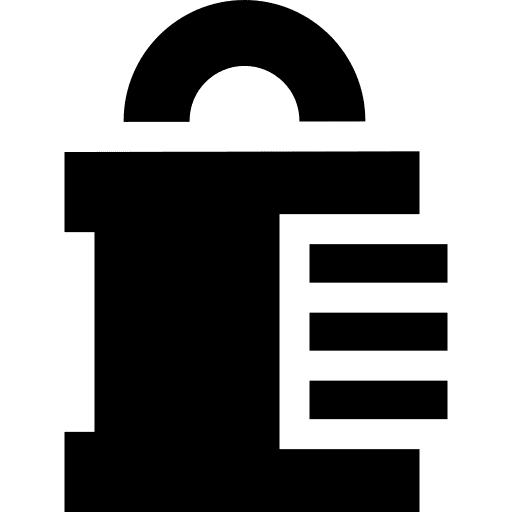 Padlock closed secure restricted icon