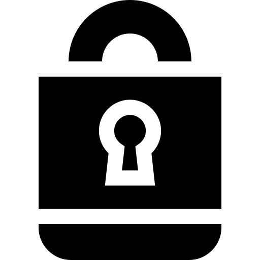 Padlock padlock lock key hole icon
