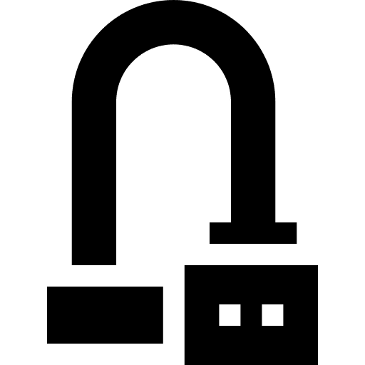 Lock bicycle bicycles keylocks icon