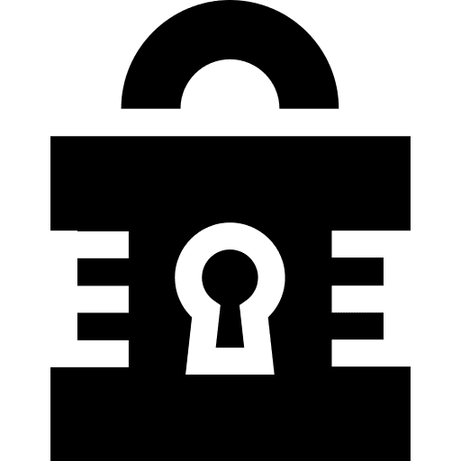Padlock locked key hole lock icon