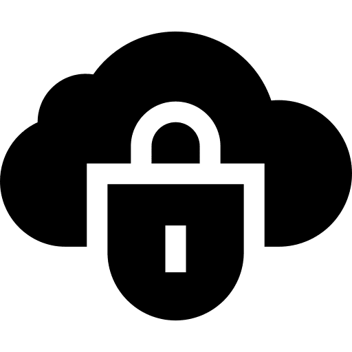 Cloud lock padlock locked icon