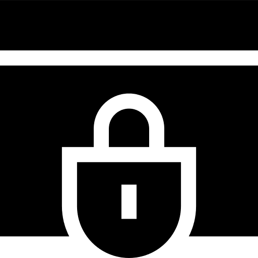 Webpage password web security passkey icon