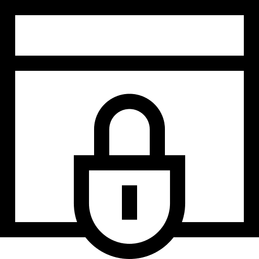 Webpage web security security system security icon Webpage web security security system security icon
