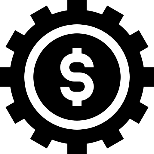 Gear investment wealth money icon
