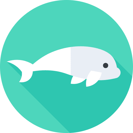 Beluga animals mammal dead icon