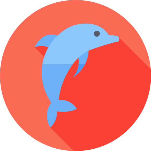 Dolphin sea life aquarium animal kingdom icon Dolphin sea life aquarium animal kingdom icon