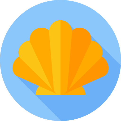 Shell animal seafood gourmet icon Shell animal seafood gourmet icon