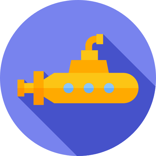 Submarine transport submarine navigation icon Submarine transport submarine navigation icon