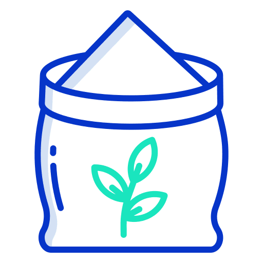 Bag agriculture farming and gardening seeds icon