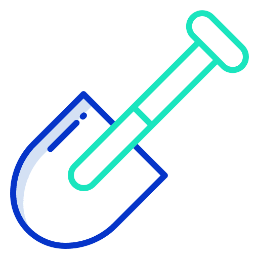 Shovel construction and tools garden farm icon