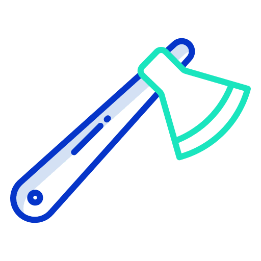 Axe hatchet construction and tools farming and gardening icon Axe hatchet construction and tools farming and gardening icon