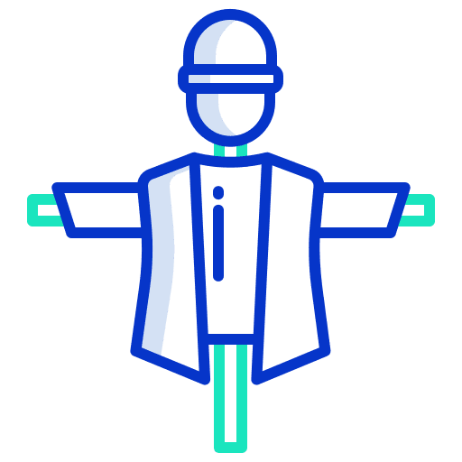 Scarecrow plantation scarecrow farming and gardening icon Scarecrow plantation scarecrow farming and gardening icon