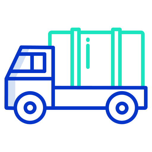 Truck delivery vehicle mover truck icon Truck delivery vehicle mover truck icon