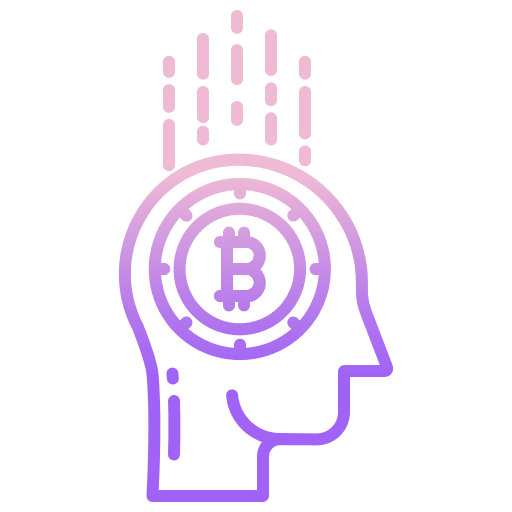 Head bitcoin payment payment method icon